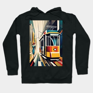 A Woman and a Tram 006 - Cubo-Futurism - Trams are Awesome! Hoodie